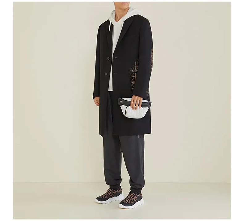 商品[国内直发] Fendi|FENDI 芬迪 刺绣FF老花图案织物网眼高科技面料男士运动鞋 7E1254-A7MN-F17ML,价格¥5233,第8张图片详细描述