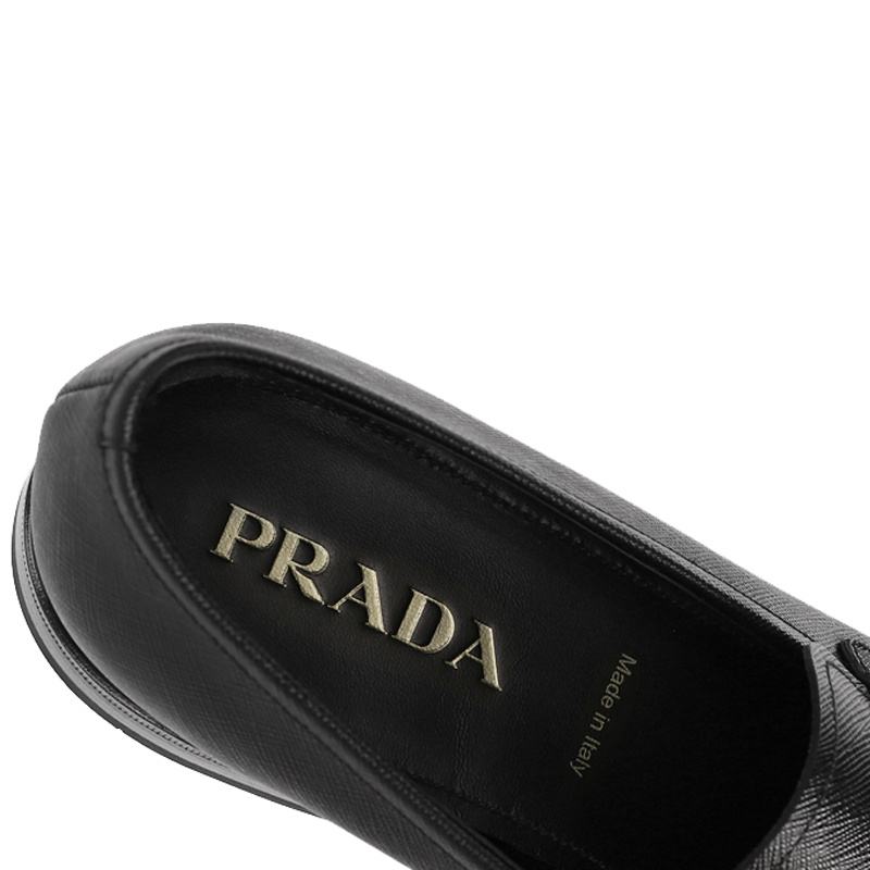 商品Prada|PRADA 男士黑色牛皮乐福鞋 2DB178-053-F0002,价格¥4686,第5张图片详细描述