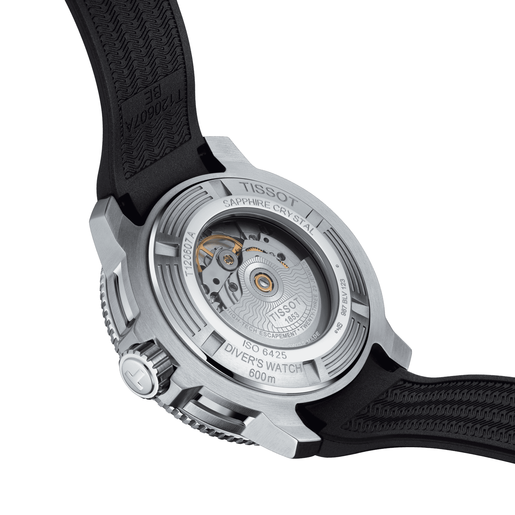 商品[国内直发] Tissot|天梭海星2000系列橡胶带80机芯机械男表T120.607.17.441.00 支持中检鉴定假一赔三,价格¥9256,第2张图片详细描述