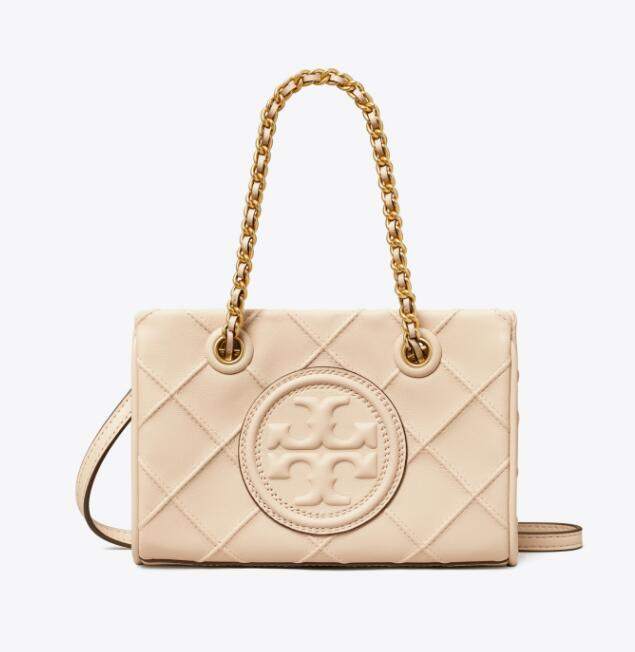 商品Tory Burch|汤丽柏琦 FLEMING女士迷你柔皮链条手提斜跨托特包152334（香港仓发货）,价格¥3515,第8张图片详细描述