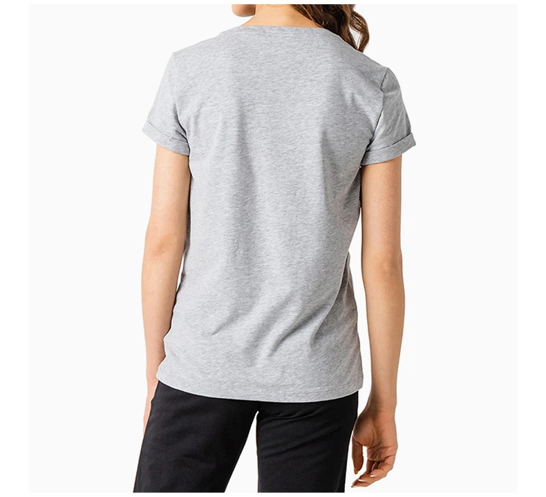 商品Emporio Armani|EMPORIO ARMANI 灰色女士T恤 3GTT20-J12Z-3905,价格¥457,第4张图片详细描述