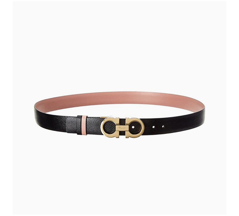 商品Salvatore Ferragamo|Salvatore Ferragamo 菲拉格慕 女士桃红色小牛皮腰带 698660【包装随机,部分无包装盒】,价格¥1842,第7张图片详细描述