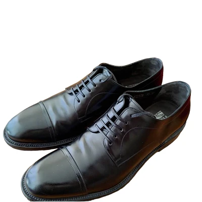 商品Salvatore Ferragamo|SALVATORE FERRAGAMO 黑色男士系带正装鞋 0642680,价格¥3449,第1张图片详细描述