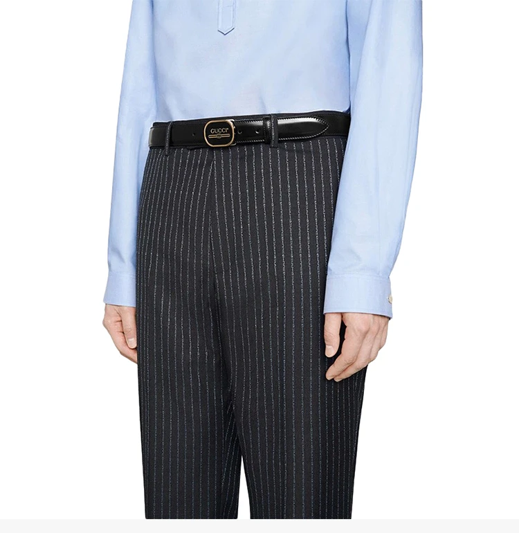 商品Gucci|GUCCI 黑色男士腰带 547754-0F7FG-1055,价格¥3251,第7张图片详细描述