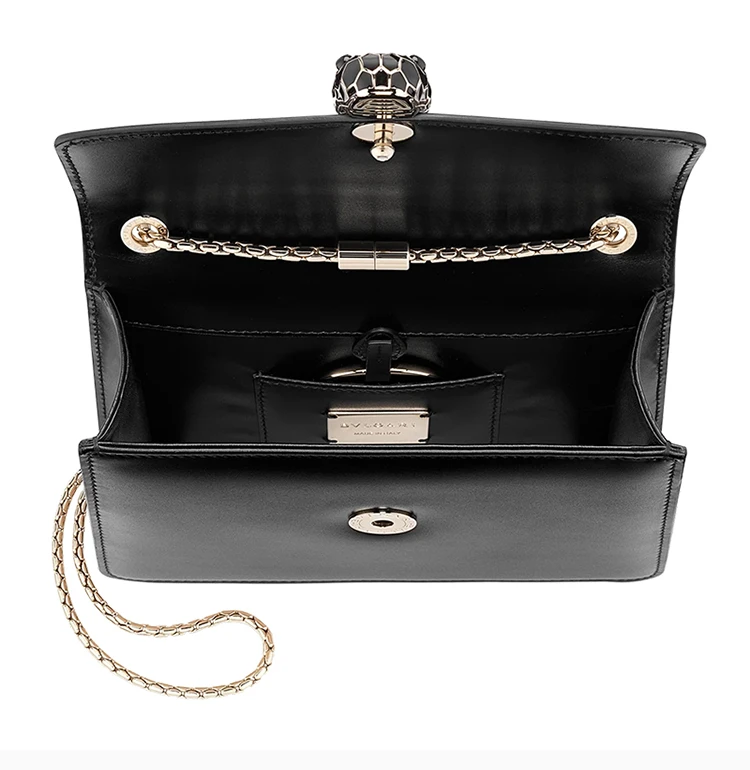 商品[国内直�发] BVLGARI|BVLGARI 黑色女士单肩包 289213,价格¥23400,第8张图片详细描述