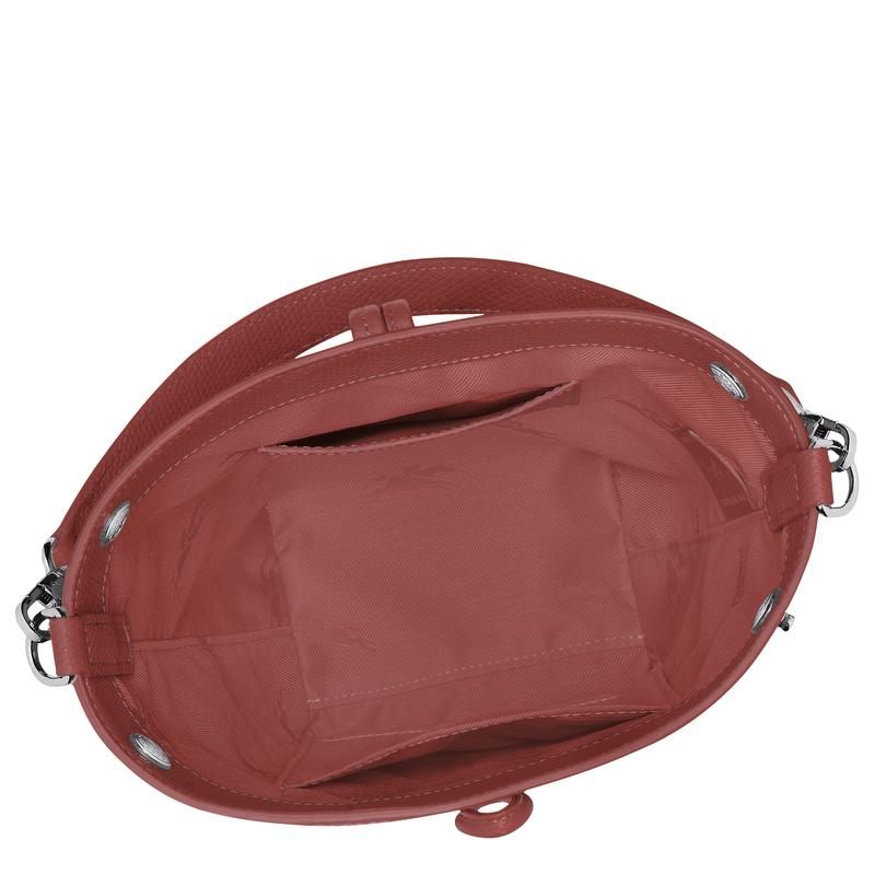 商品Longchamp|珑骧 Le Roseau系列超小号女士栗色皮革手提包 10279HFP404,价格¥4596,第4张图片详细描述