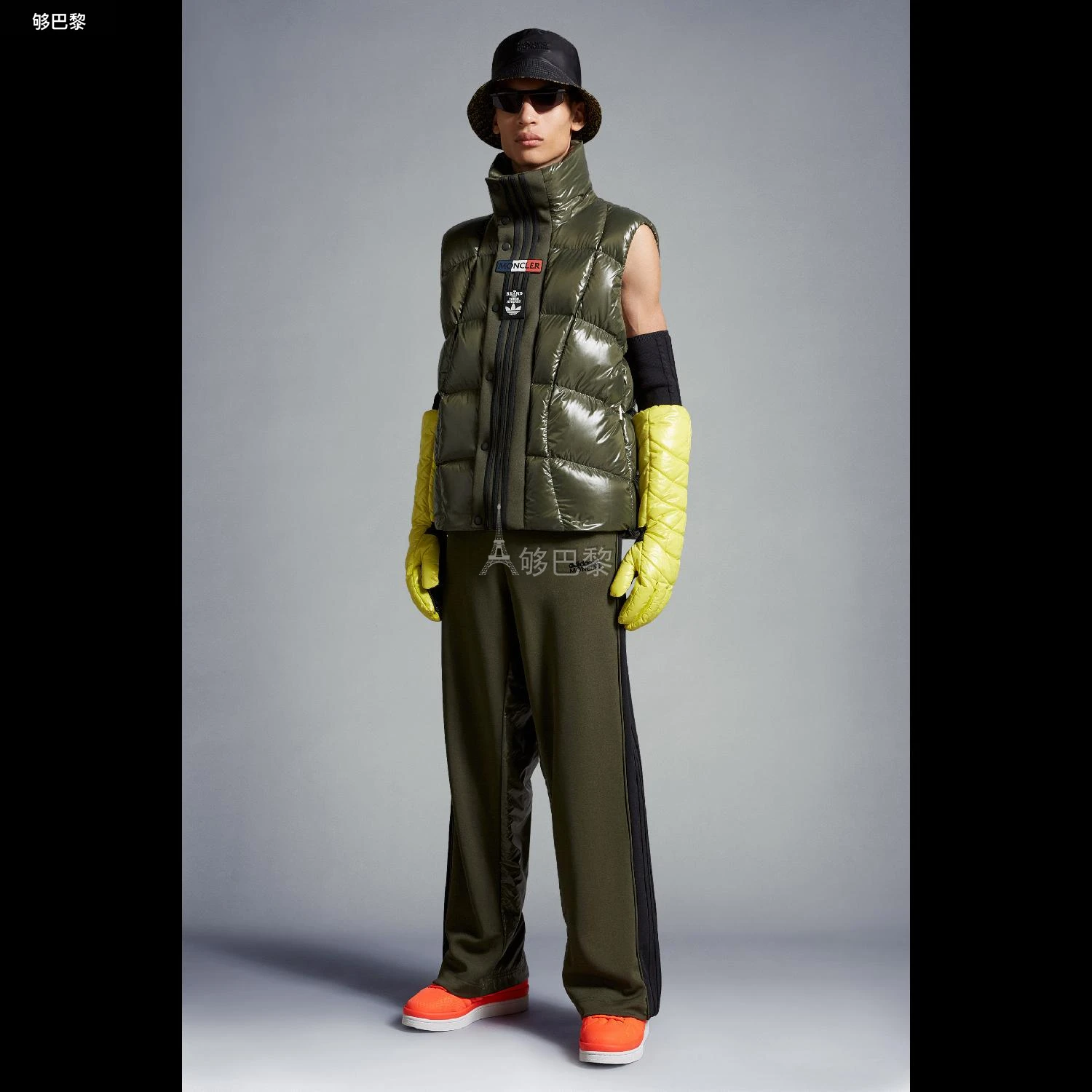 商品Moncler|【预售】 MONCLER盟可睐 24秋冬 男士 休闲裤 Acetate Trackpants I209S8H00002M2291F98,价格¥5457,第4张图片详细描述