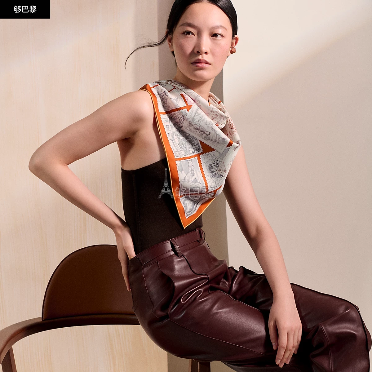 商品Hermes|【预售】 爱马仕 25春夏 女士 丝巾 Carré 90 Le Philatéliste du Faubourg H004205S 11 ,价格¥5999,第3张图片详细描述