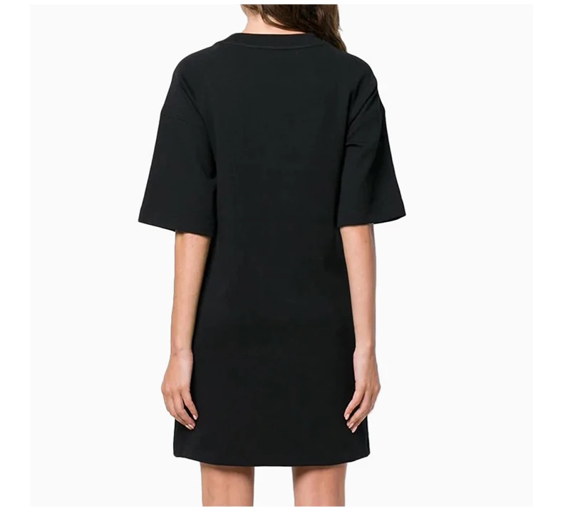 商品[国内直发] Moschino|Moschino 莫斯奇诺 女士黑色棉质T恤式连衣裙 EV0444-5526-1555,价格¥1268,第6张图片详细描述