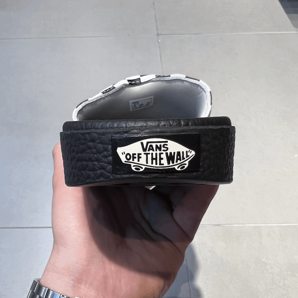 商品Vans|【韩国直邮|包邮包税】万斯 Slide-On #拖鞋 # Checkerboard #男士鞋 #black/white (VN0004KIIP9),价格¥244,第5张图片详细描述