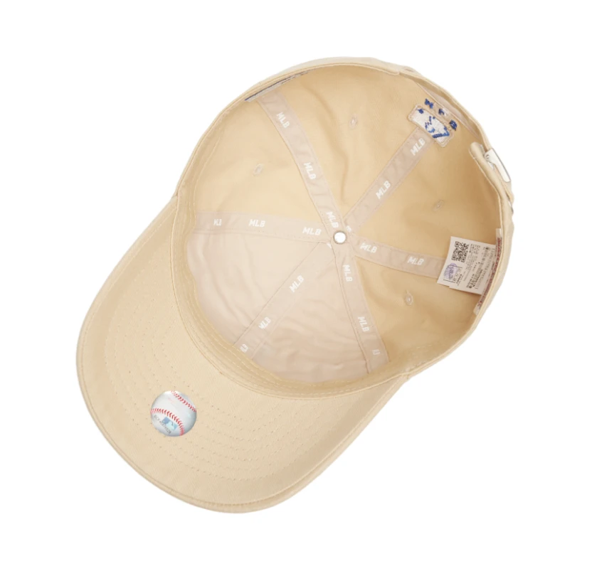 商品MLB|【享贝家】（国内现货-QD）MLB LA蓝大标鸭舌帽棒球帽 卡其色 男女同款 3ACP6601N-07BGS,价格¥152,第5张图片详细描述