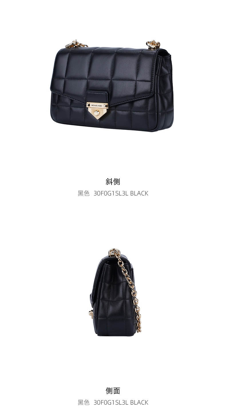商品Michael Kors|Michael Kors 迈克.科尔斯 女士黑色单肩包 30F0G1SL3L-BLACK,价格¥1771,第4张图片详细描述