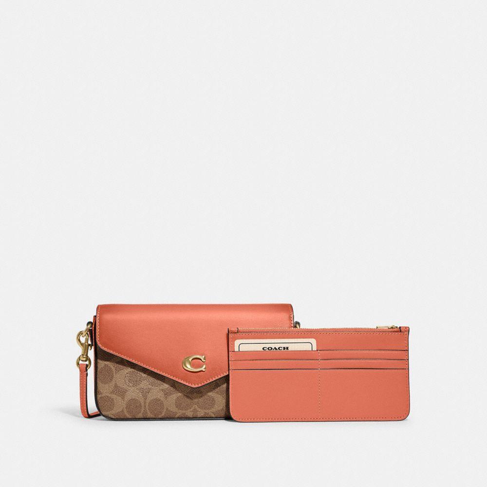 商品[国内直发] Coach|蔻驰女包Wyn 21经典老花拼色c标单肩斜挎包水桶包礼物送女友 C8442 B4TY9,价格¥1417,第4张图片详细描述