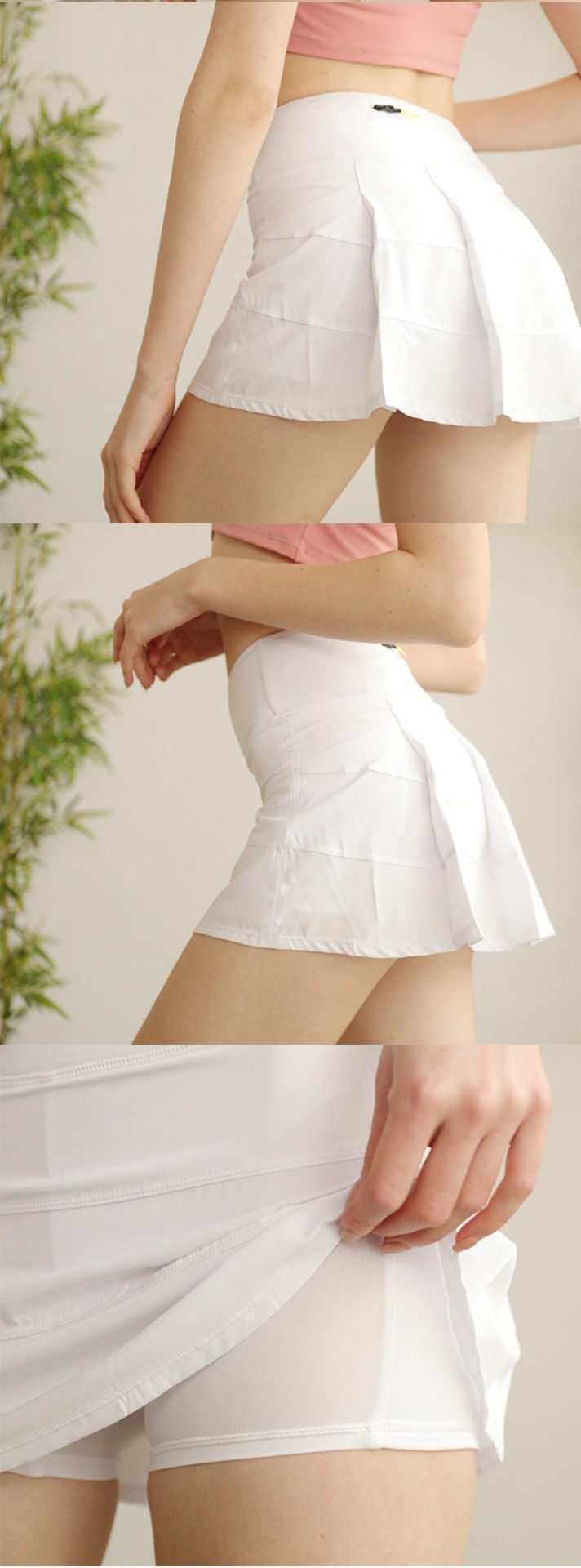 商品[国内直发] GLENVINTEN|格兰云顿新款网球裙运动瑜伽短裙女夏季速干防走光健身高尔夫百褶裙夏,价格¥280,第7张图片详细描述