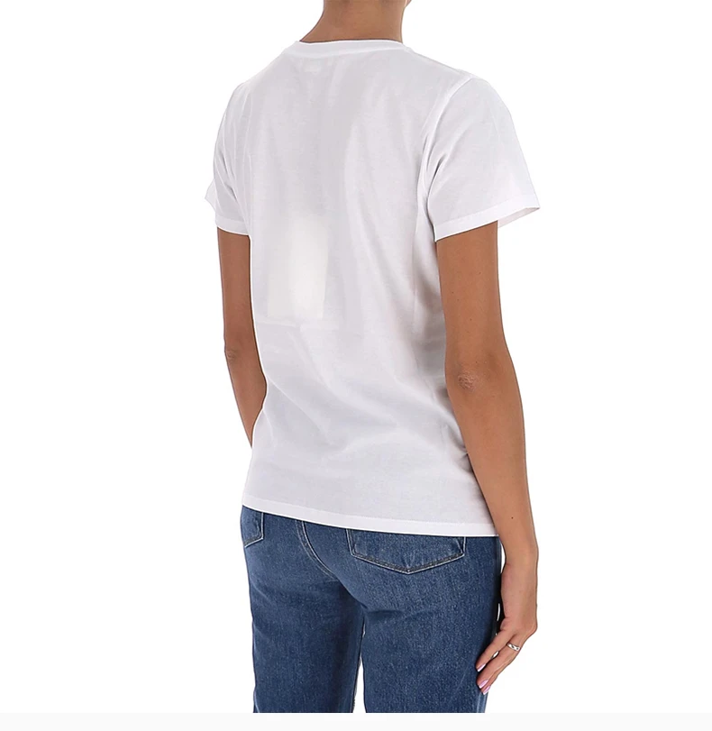 商品Alexander McQueen|ALEXANDER MCQUEEN 白色女士POLO衫 634165-QZABS-0900,价格¥1527,第6张图片详细描述