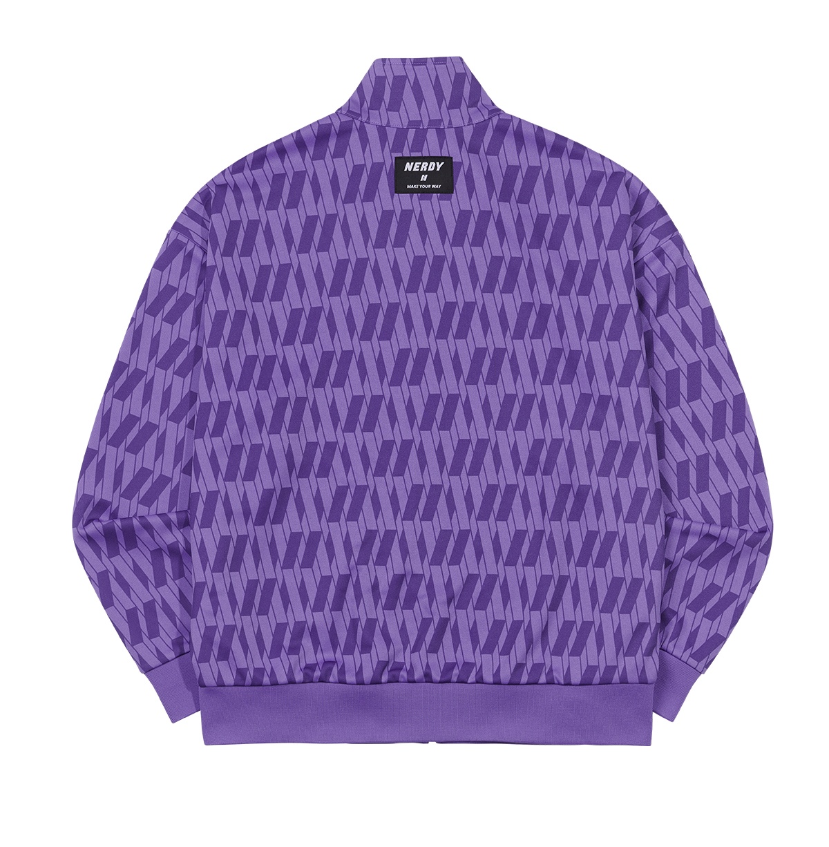 商品NERDY|【享贝家】（国内现货）NERDY 新款DNA Monogram Track Top训练外套运动夹克  男女同款 浅蓝色\紫色\粉红色\奶白色\黑色 PNES21KA21/黑色PNES21KA210106  G-QD,价格¥258,第7张图片详细描述