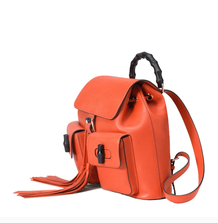 商品[国内直发] Gucci|GUCCI 橙色女士双肩包 370833-A7M0N-6525,价格¥18200,第6张图片详细描述