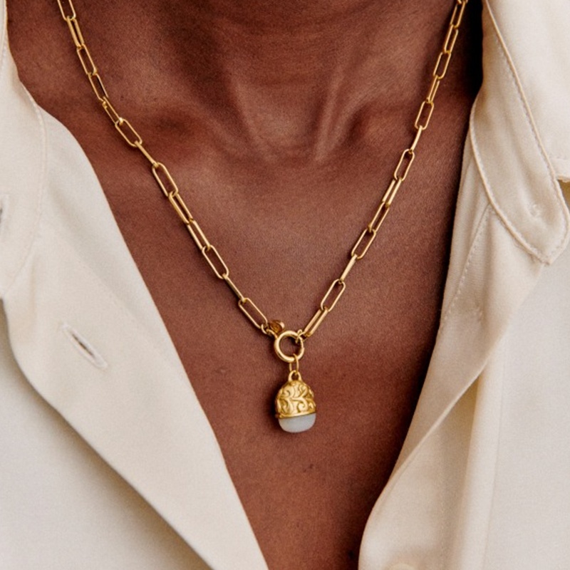 商品SEZANE|Sezane 23新款 CHARMS IRMA女士金色珍珠母贝吊饰,价格¥569,第3张图片详细描述