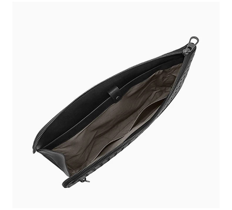 商品[国内直发] Bottega Veneta|BOTTEGA VENETA 男士深灰色羊皮正面编织细节手拿包 441573-VM402-2199,价格¥7515,第4张图片详细描述