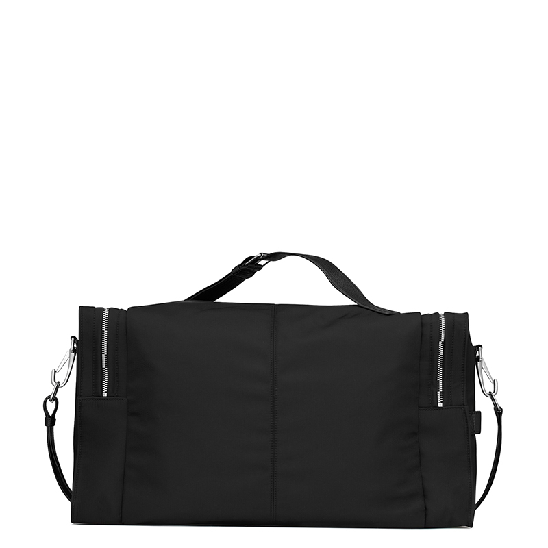 商品Yves Saint Laurent|SAINT LAURENT PARIS/圣罗兰 YSL 22春夏新款 男士黑色尼龙银扣手提旅行包,价格¥14365,第4张图片详细描述