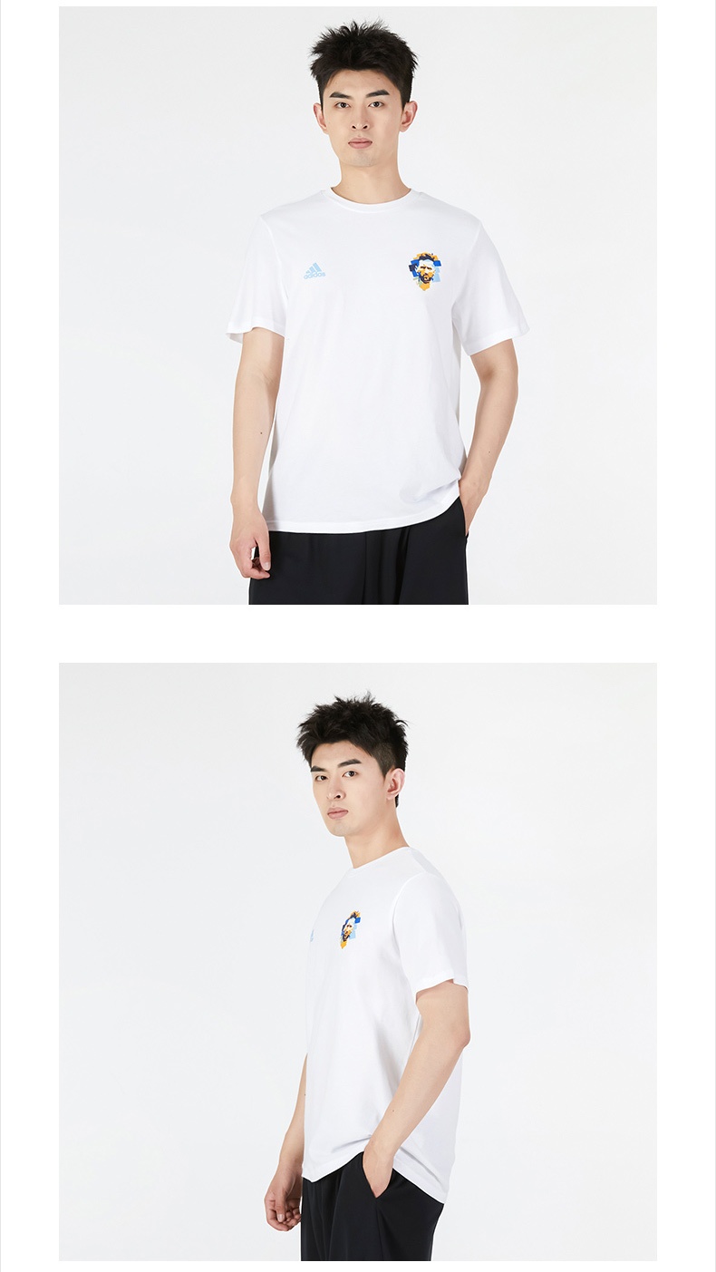 商品[国内直发] Adidas|M MESSI G T男士运动休闲短袖T恤,价格¥174,第3张图片详细描述