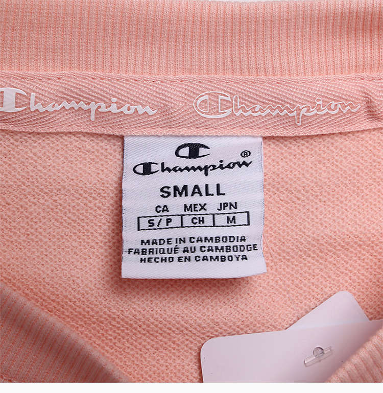 商品CHAMPION|Champion 粉色棉、涤纶女士卫衣 111277-PL018,价格¥207,第13张图片详细描述