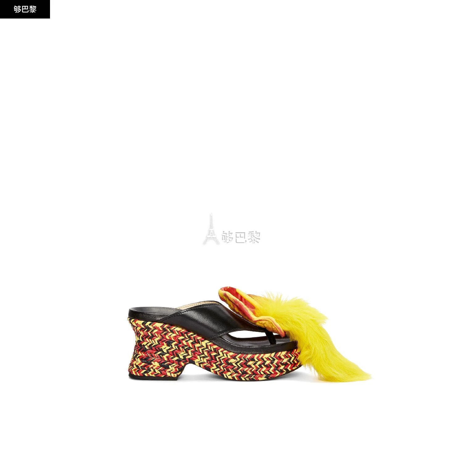 商品Loewe|包邮包税【预售7天发货】 LOEWE罗意威 23秋冬 女士 厚底鞋 羊皮革 Petal 厚底凉鞋 L814S10X01-1489,价格¥10450,第4张图片详细描述