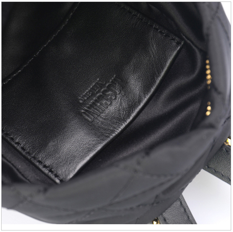 商品Moschino|Moschino 莫斯奇诺 女士黑色棉纶双肩包 2B7609-8201-2555,价格¥1943,第9张图片详细描述