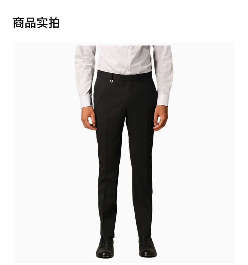 商品Zegna|ZEGNA 黑色男士西裤 7FNAC2-8ZF-016,价格¥2268,第4张图片详细描述