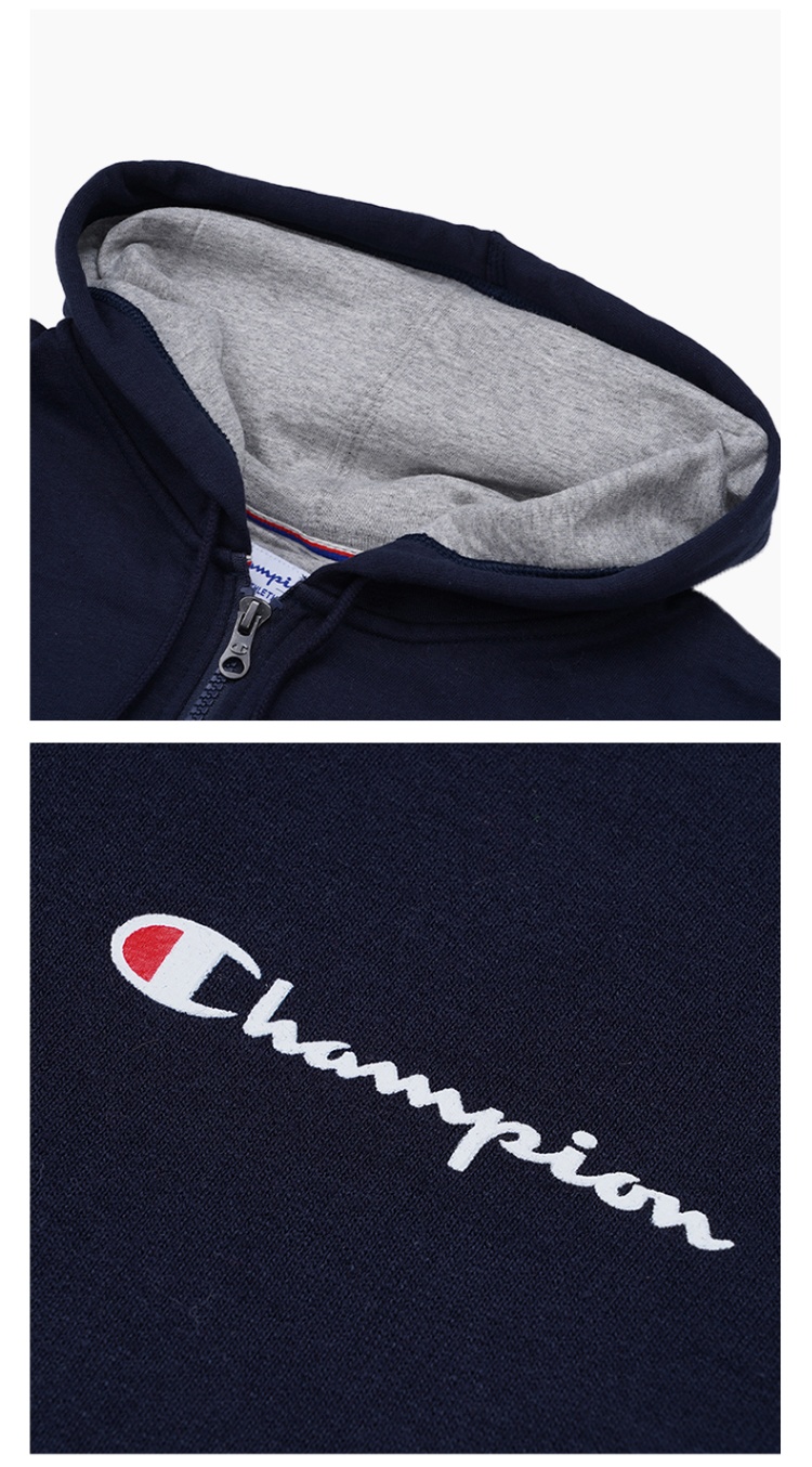 商品CHAMPION|冠军左胸草写小logo连帽拉链卫衣外套【M】GF91H-Y08160,价格¥378,第30张图片详细描述