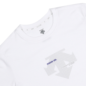 商品DESCENTE|【��享贝家】DESCENTE 迪桑特 线条纹标短袖T恤 白色 SM323UTS76-WHT0（现采购商品，下单后12天内发货）,价格¥363,第6张图片详细描述