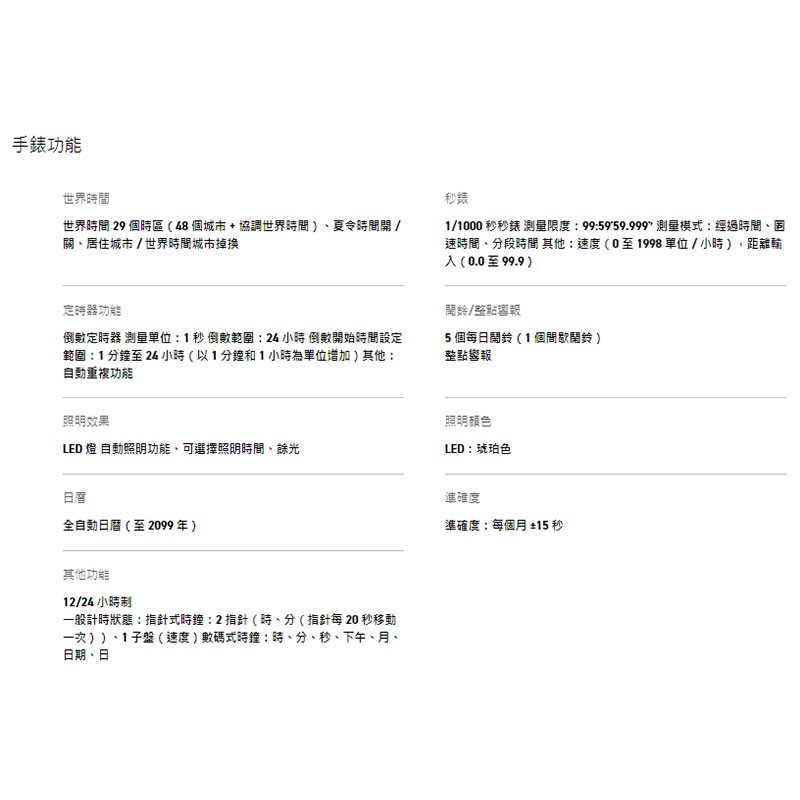 商品[国内直发] Casio|卡西欧手表历史上经典透明设计 防震 防磁 200M防水 自动LED照明 世界时间（48个城市） 秒表（1/1000秒）功能,价格¥847,第6张图片详细描述