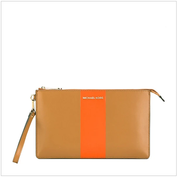 商品[国内直发] Michael Kors|Michael Kors 迈克高仕 橡果橙色皮革钱包女士 32S7GIJW3L-Acornorange,价格¥508,第3张图片详细描述