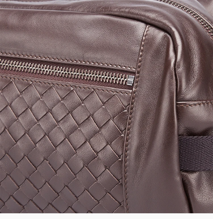 商品[国内直发] Bottega Veneta|BOTTEGA VENETA 棕色男士腰包 361013-VQ121-1375,价格¥7114,第6张图片详细描述