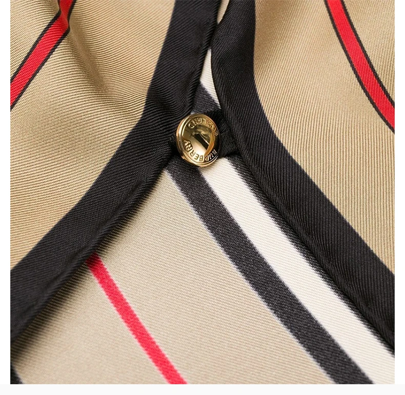 商品[国内直发] Burberry|BURBERRY  女士格纹棉质斗篷  8031540,价格¥4261,第7张图片详细描述