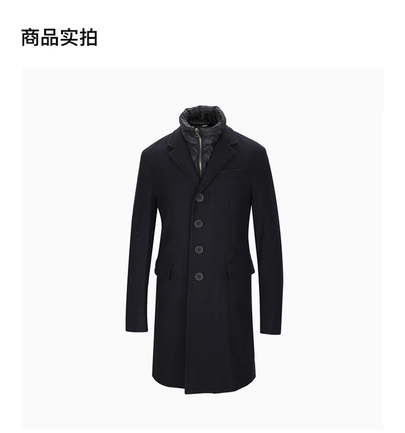 商品[国内直发] Burberry|BURBERRY 海军蓝色男士外套 3941499,价格¥9266,第3张图片详细描述