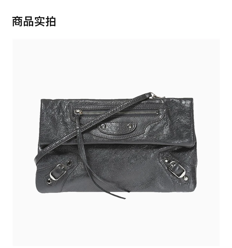 商品[国内直发] Balenciaga|BALENCIAGA 女士灰色单肩包 438768-D94IN-1110,价格¥6524,第4张图片详细描述