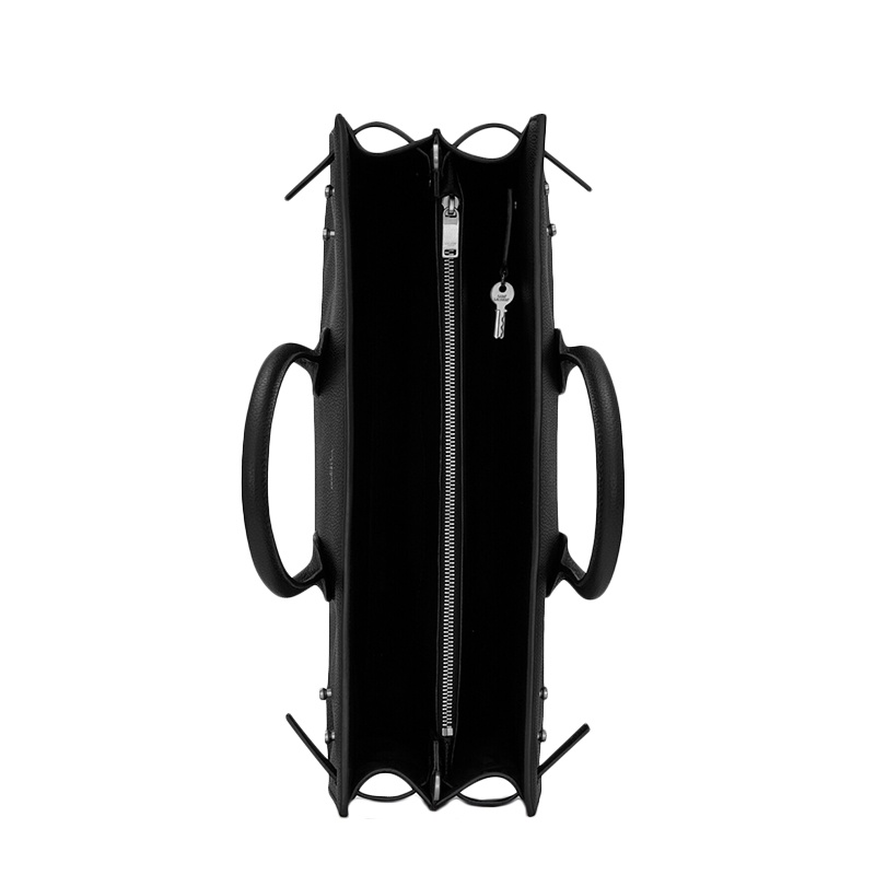 商品Yves Saint Laurent|SAINT LAURENT PARIS/圣罗兰 新款THIN LARGE 男士黑色粒纹面皮革大号日常手提包 631526DTI0E1000,价格¥20990,第8张图片详细描述