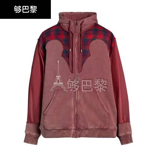 商品MAISON MARGIELA|【特惠8.7折】【预售】 男士 卫衣 Pendleton 抵肩连帽衫  MMM4GM86RED,价格¥15279,第2张图片详细描述