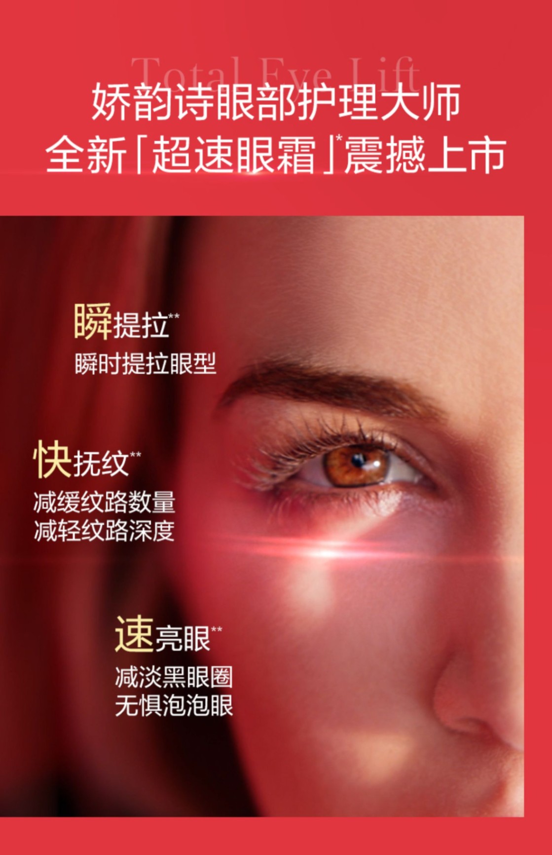 商品[国内直发] Clarins|娇韵诗 多维密集提拉超速眼霜 15ml 年轻淡化黑眼圈 抚纹淡化干纹,价格¥487,第3张图片详细描述