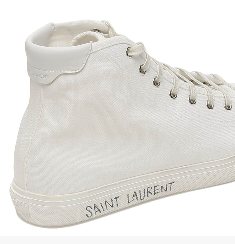 商品Yves Saint Laurent|YSL 圣罗兰 白色男士帆布鞋 606075-GUZ20-9030,价格¥2802,第9张图片详细描述