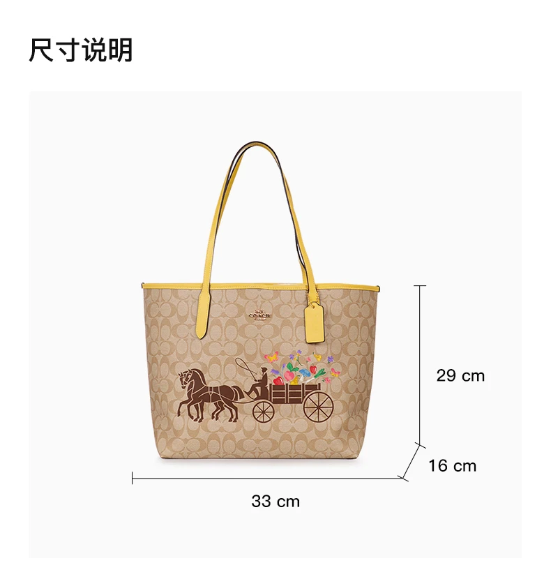 商品Coach|COACH 棕色女士手提包 C8605IMTVE,价格¥1537,第3张图片详细描述