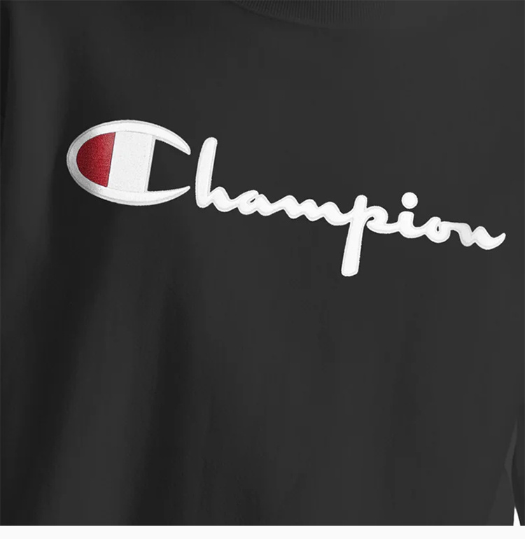 商品[国内直发] CHAMPION|Champion 男士黑色圆领刺绣卫衣 GF70-Y08069-001,价格¥318,第7张图片详细描述