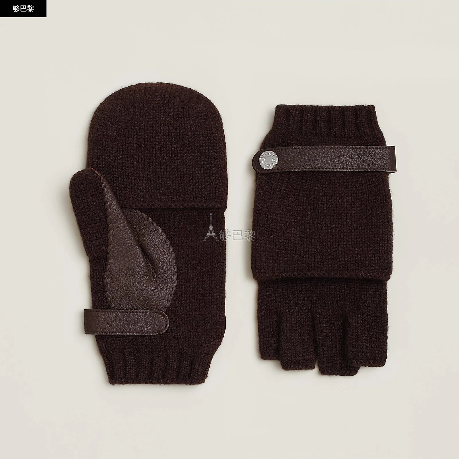 商品Hermes|【预售】 爱马仕 24秋冬 男士 手套 Moufles Lionel H162052G M2M,价格¥5162,第4张图片详细描述