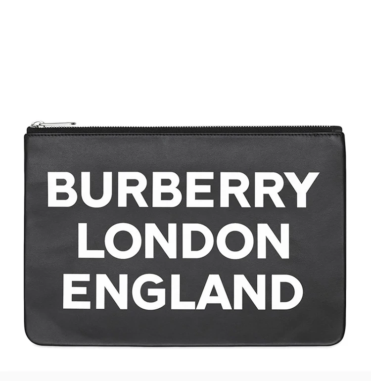 商品[国内直发] Burberry|Burberry 博柏利 男士黑色小牛皮手拿包 8015695,价格¥4282,第4张图片详细描述