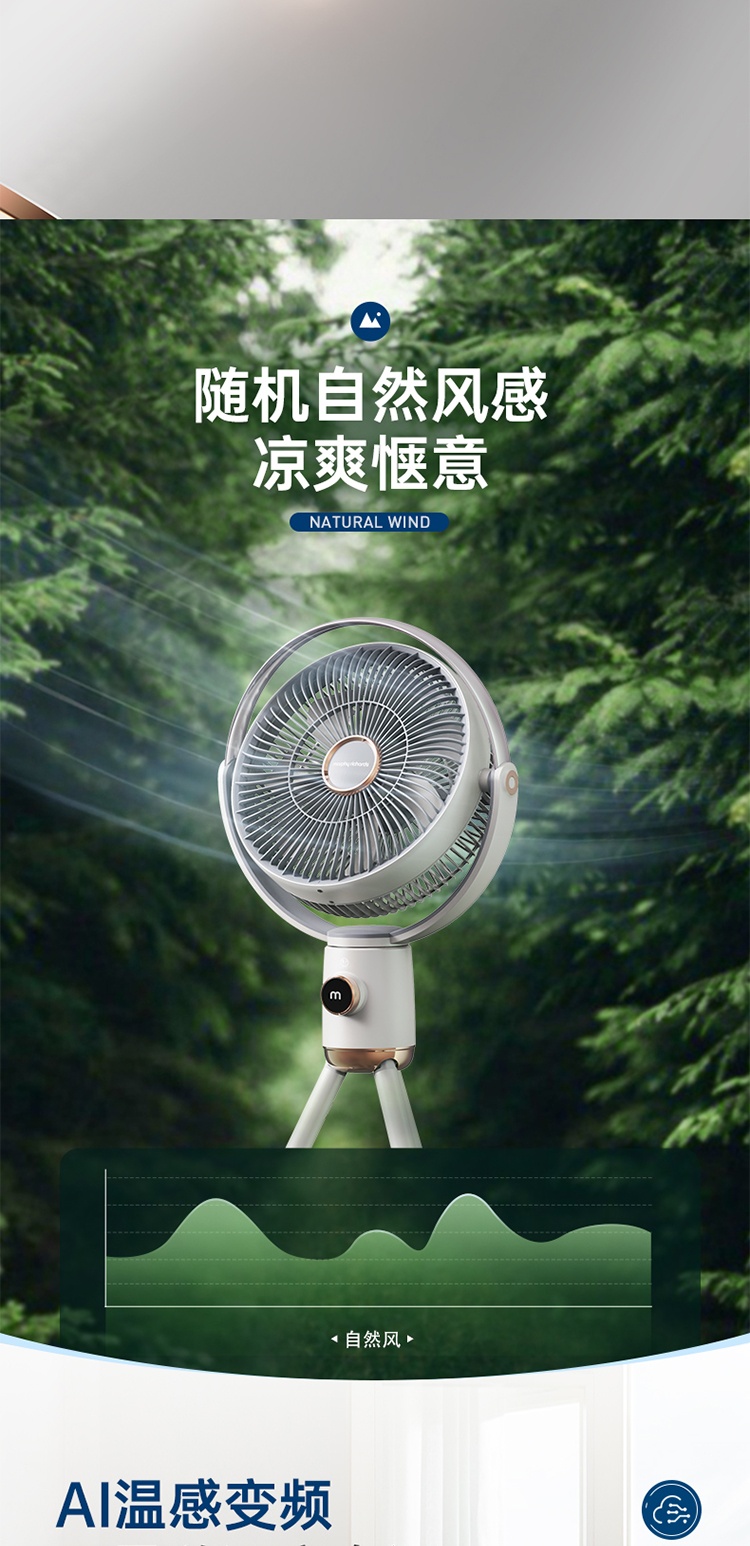 商品[国内直发] Morphy Richards|家用便携静音落地扇 无线直流 循环扇 充电\插电双选择,价格¥394,第23张图片详细描述