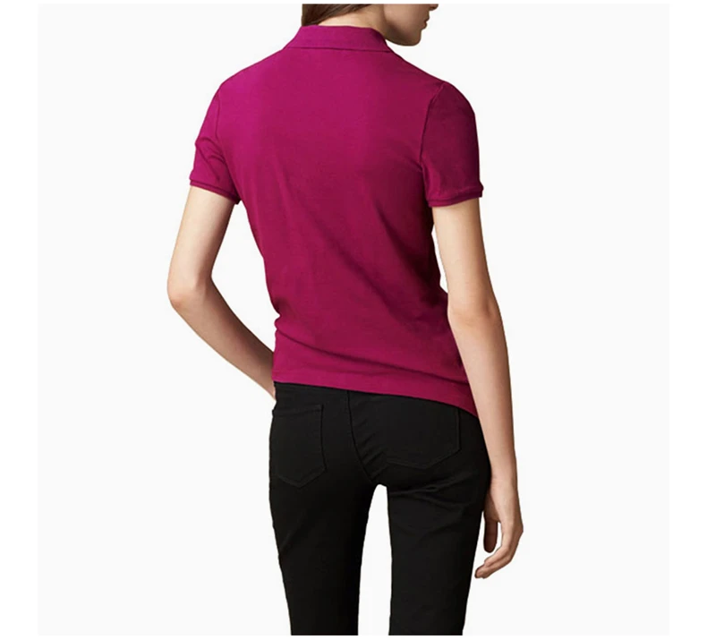 商品Burberry|BURBERRY 紫色女士POLO衫 3968557,价格¥873,第7张图片详细描述