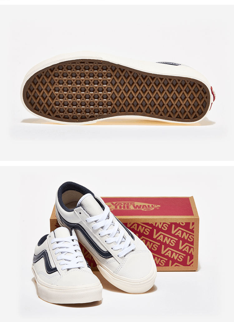 商品Vans|【韩国直邮|包邮包税】万斯STYLE 36  运动鞋 SNEAKERS  VN0A3DZ3YY2 WHITE/NAVY,价格¥348,第3张图片详细描述