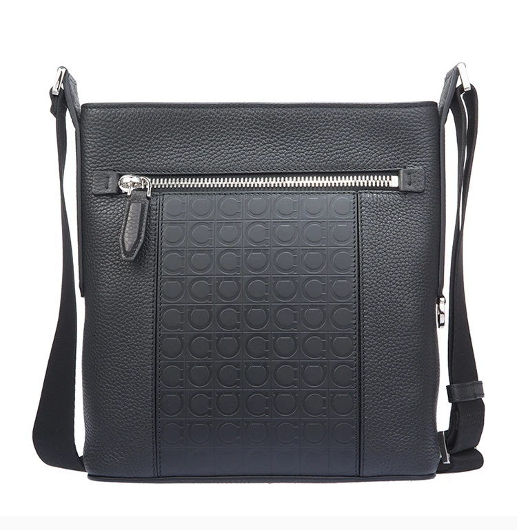 商品Salvatore Ferragamo|Salvatore Ferragamo 菲拉格慕 男士黑色牛皮单肩包 24-0866-685428,价格¥9032,第4张图片详细描述