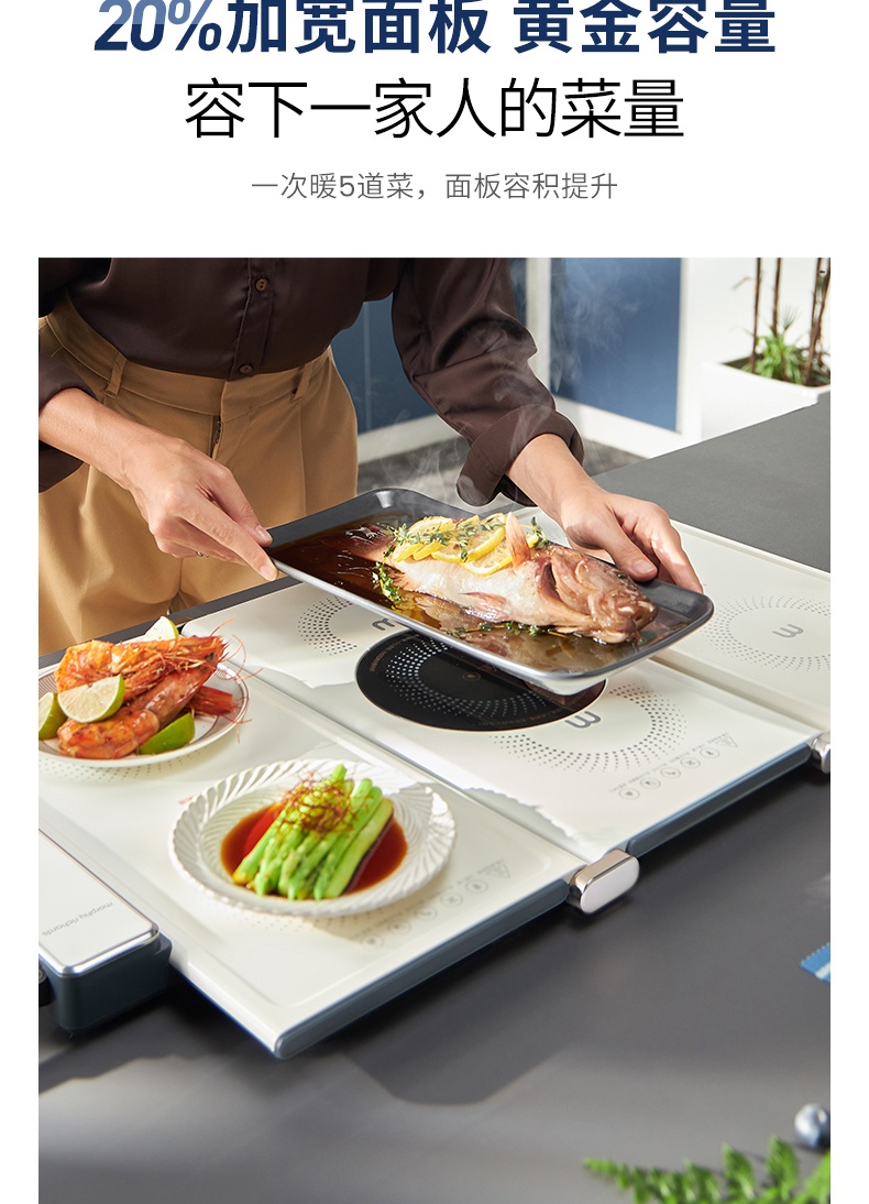 商品[国内直发] Morphy Richards|热菜板保温板MR8301折叠式暖菜板多功能家用餐桌加热板神器,价格¥556,第17张图片详细描述
